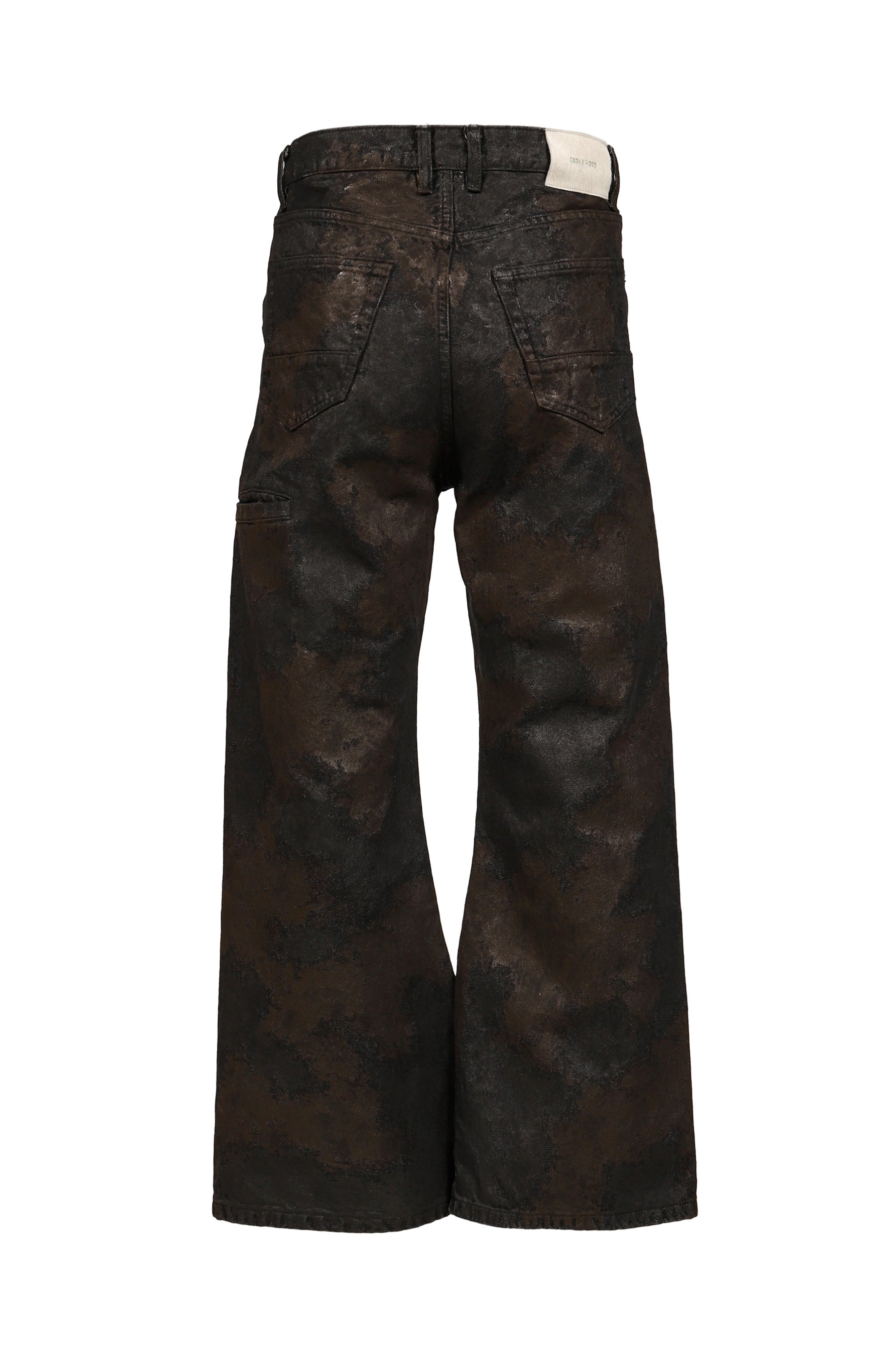 SAUNTER CUT JEANS / DIRT BLK