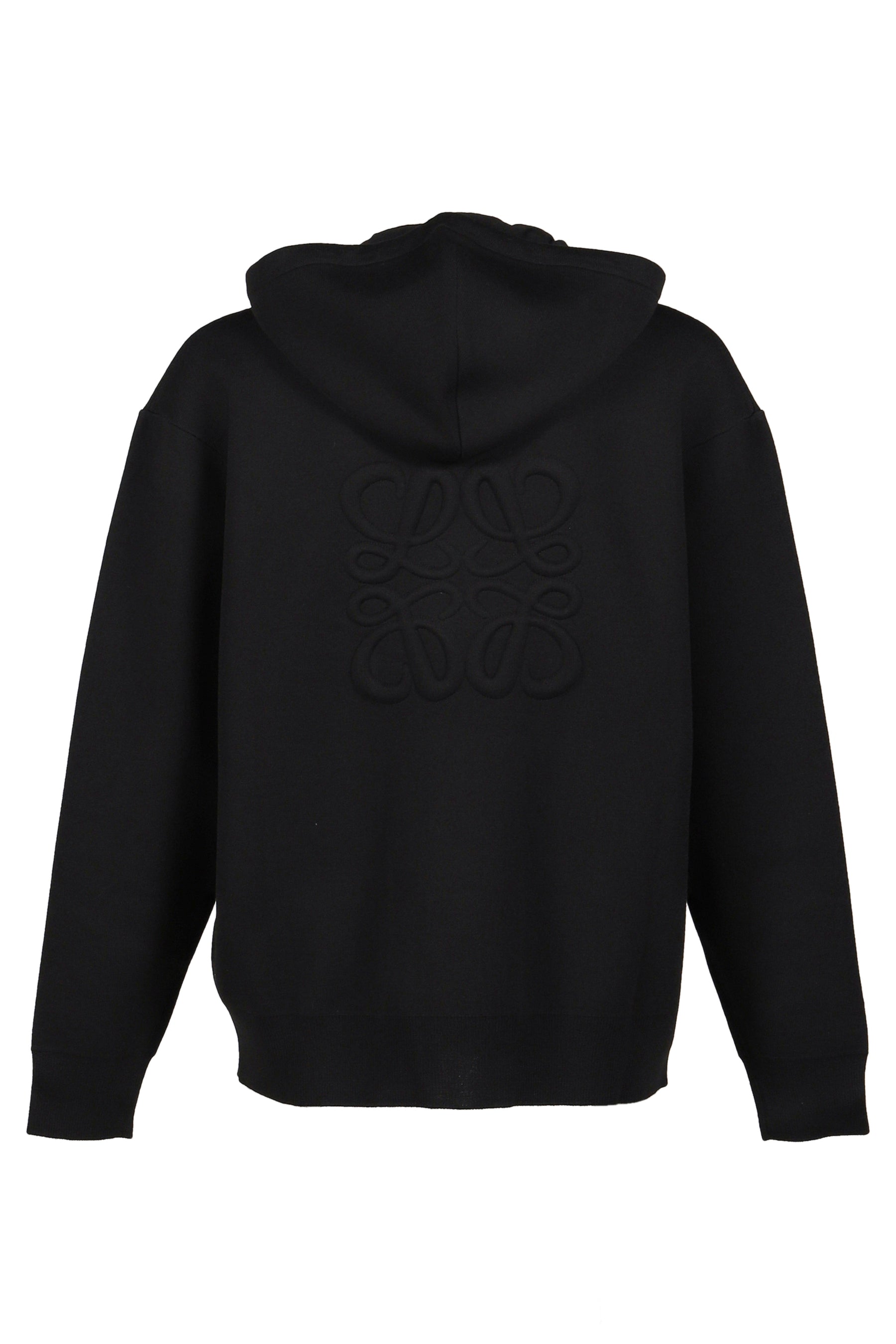 LOEWE ロエベ FW25 ANAGRAM ZIP-UP HOODIE / BLK - NUBIAN ヌビアン