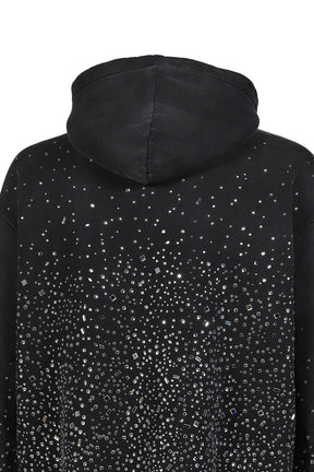 SHATTERED GLASS HOODIE / BLACK 