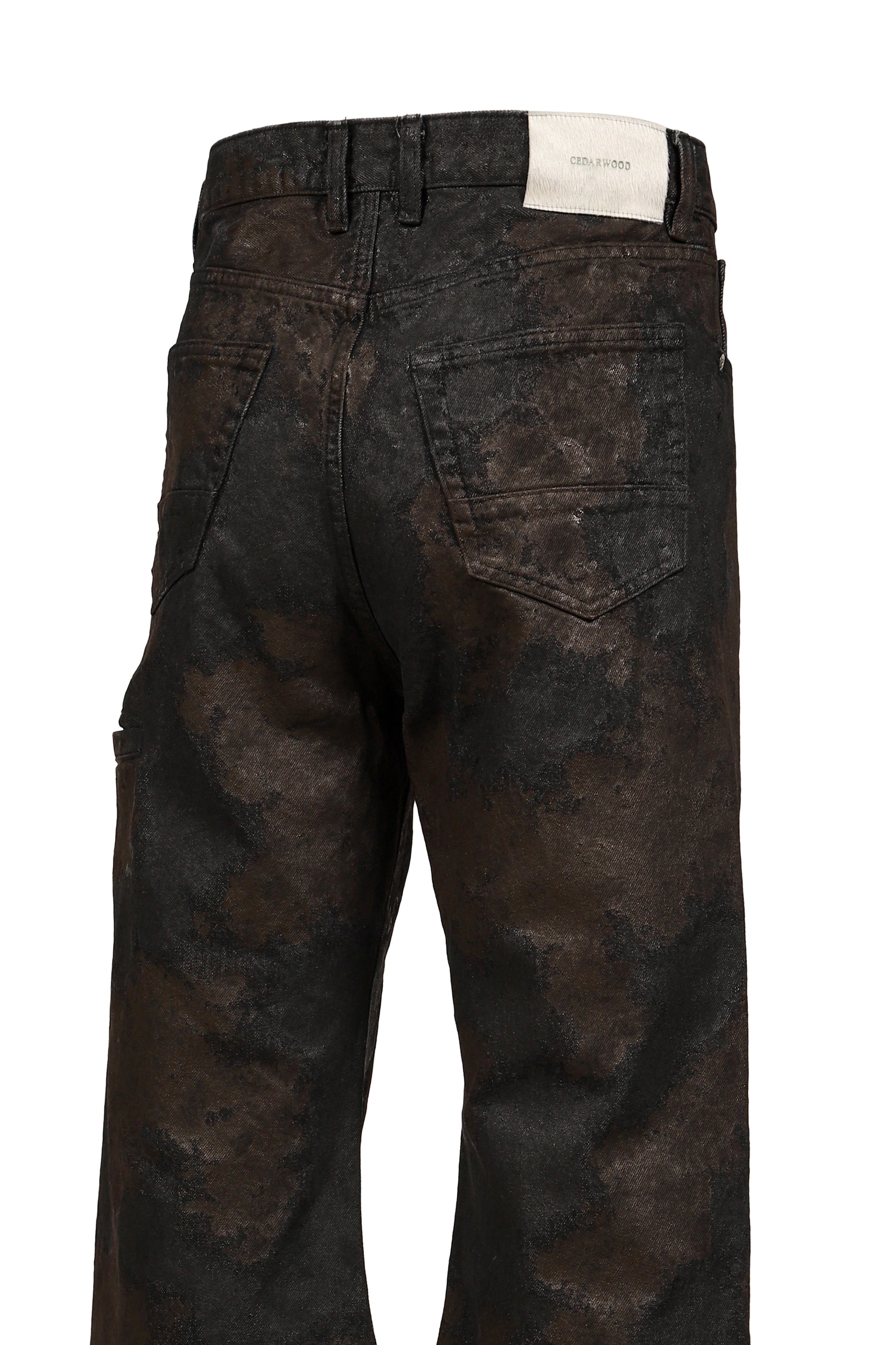 SAUNTER CUT JEANS / DIRT BLK