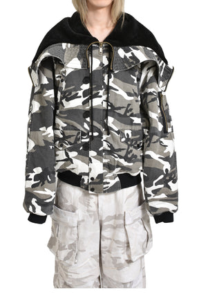 OVERSIZED N2B JACKET / WHT CAMO