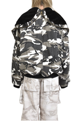 OVERSIZED N2B JACKET / WHT CAMO