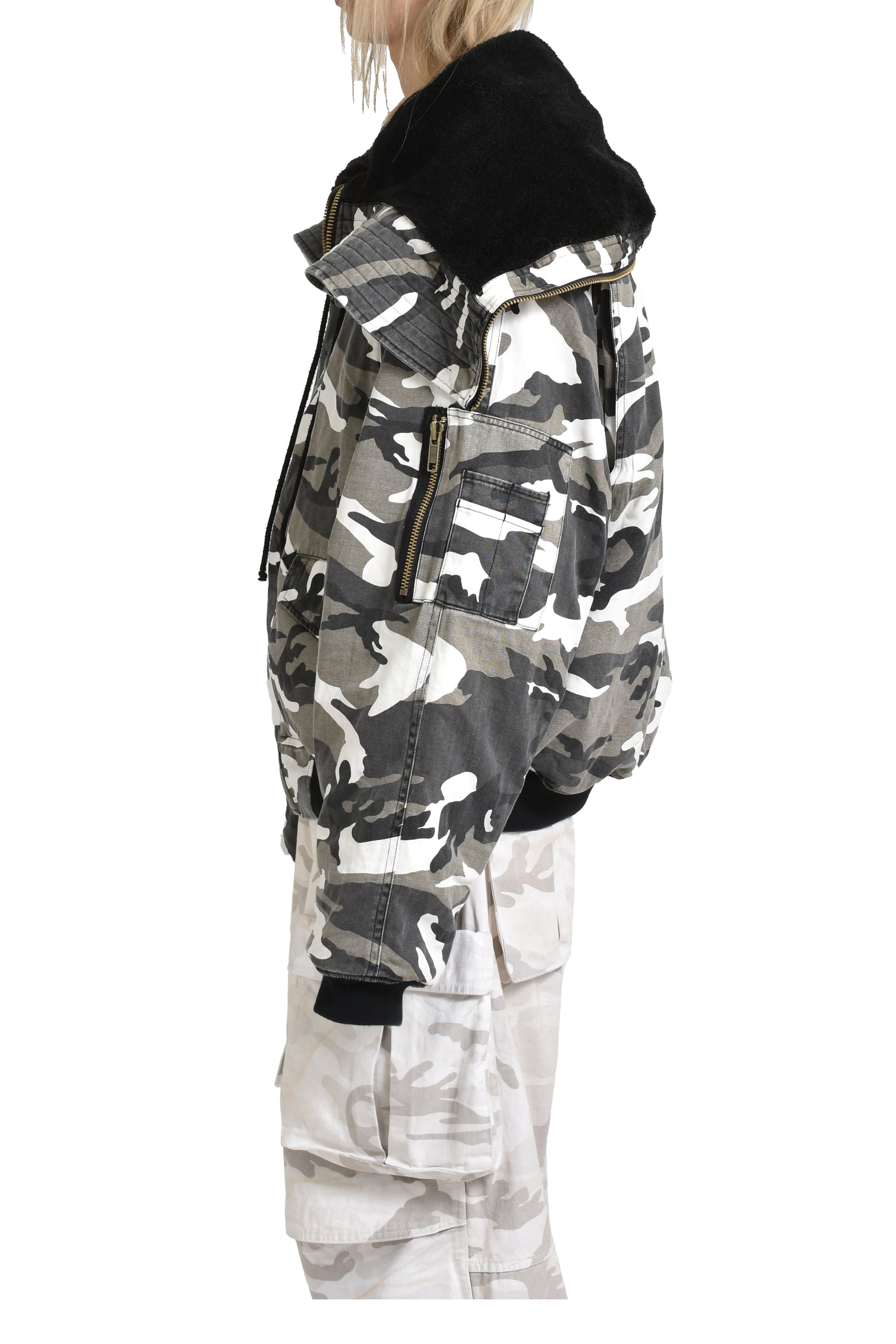 OVERSIZED N2B JACKET / WHT CAMO