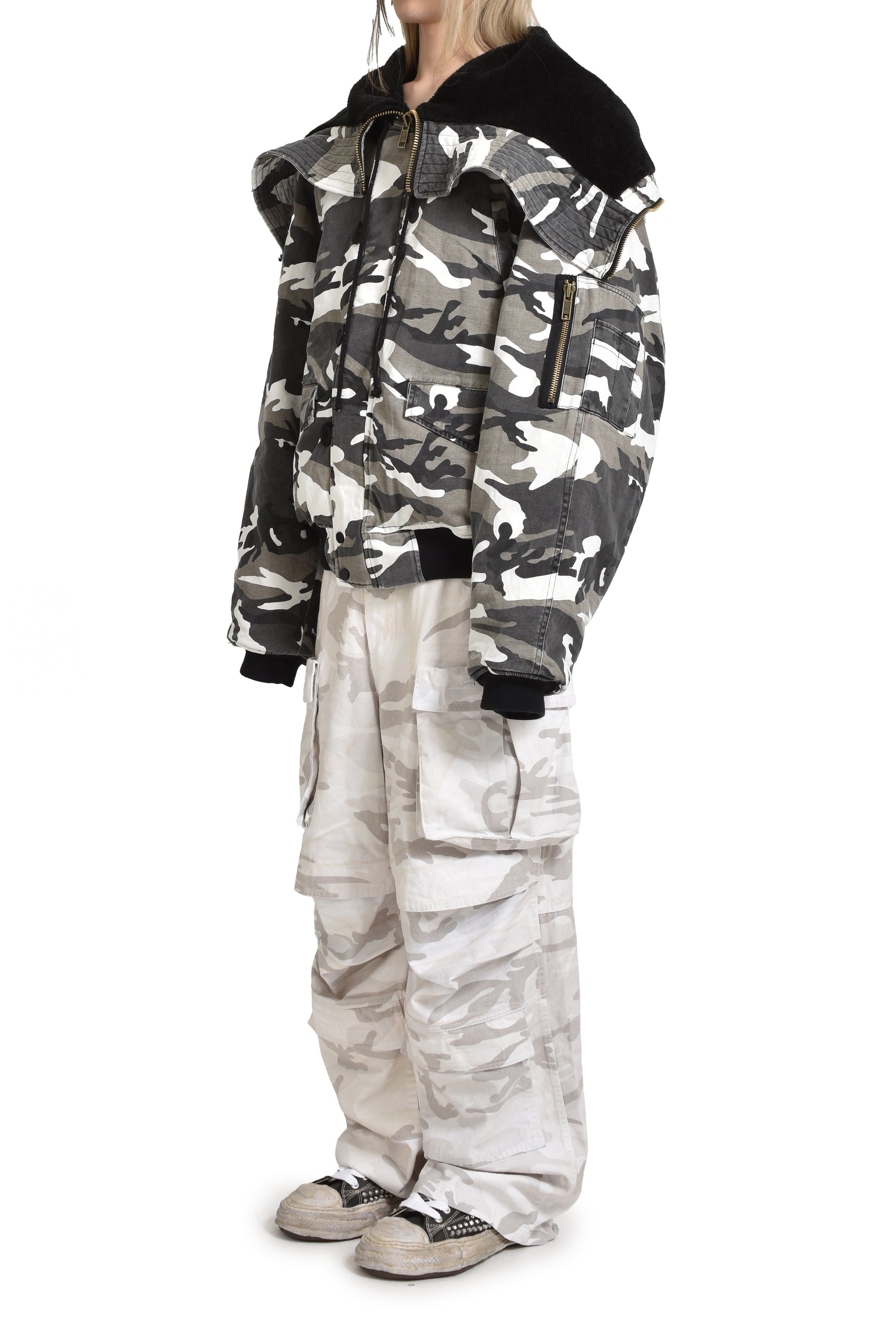 OVERSIZED N2B JACKET / WHT CAMO