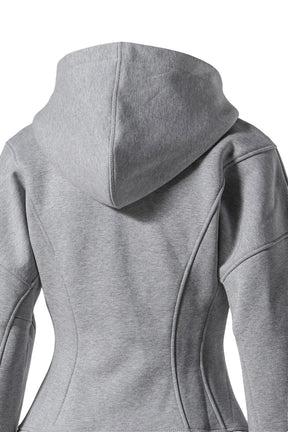 HEAVY FLEECE ZIP HOODIE / GRY