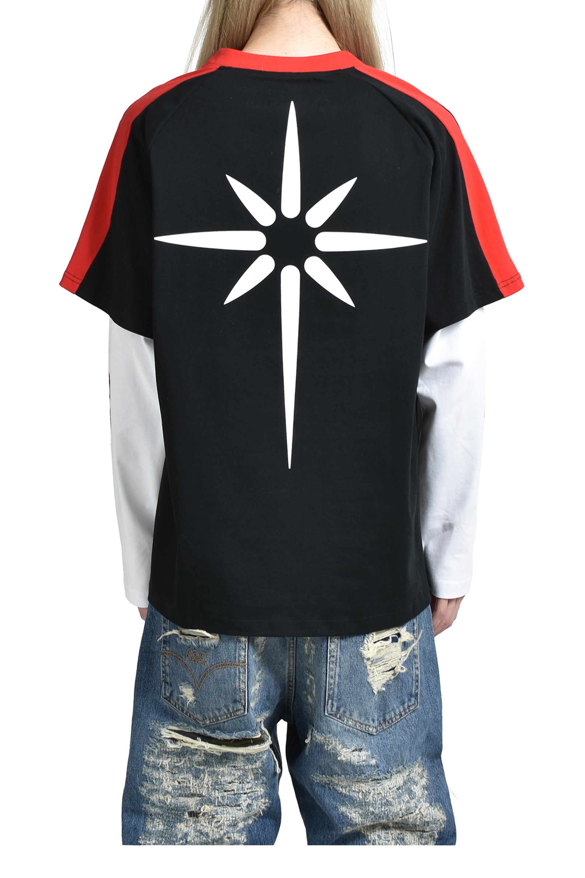 KUSIKOHC BASEBALL LONGSLEEVE POLO / BLK