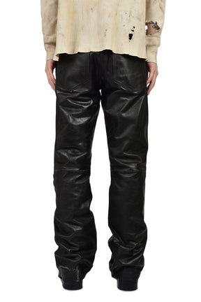 WICKED GAME LEATHER FLARES / BLK SAND
