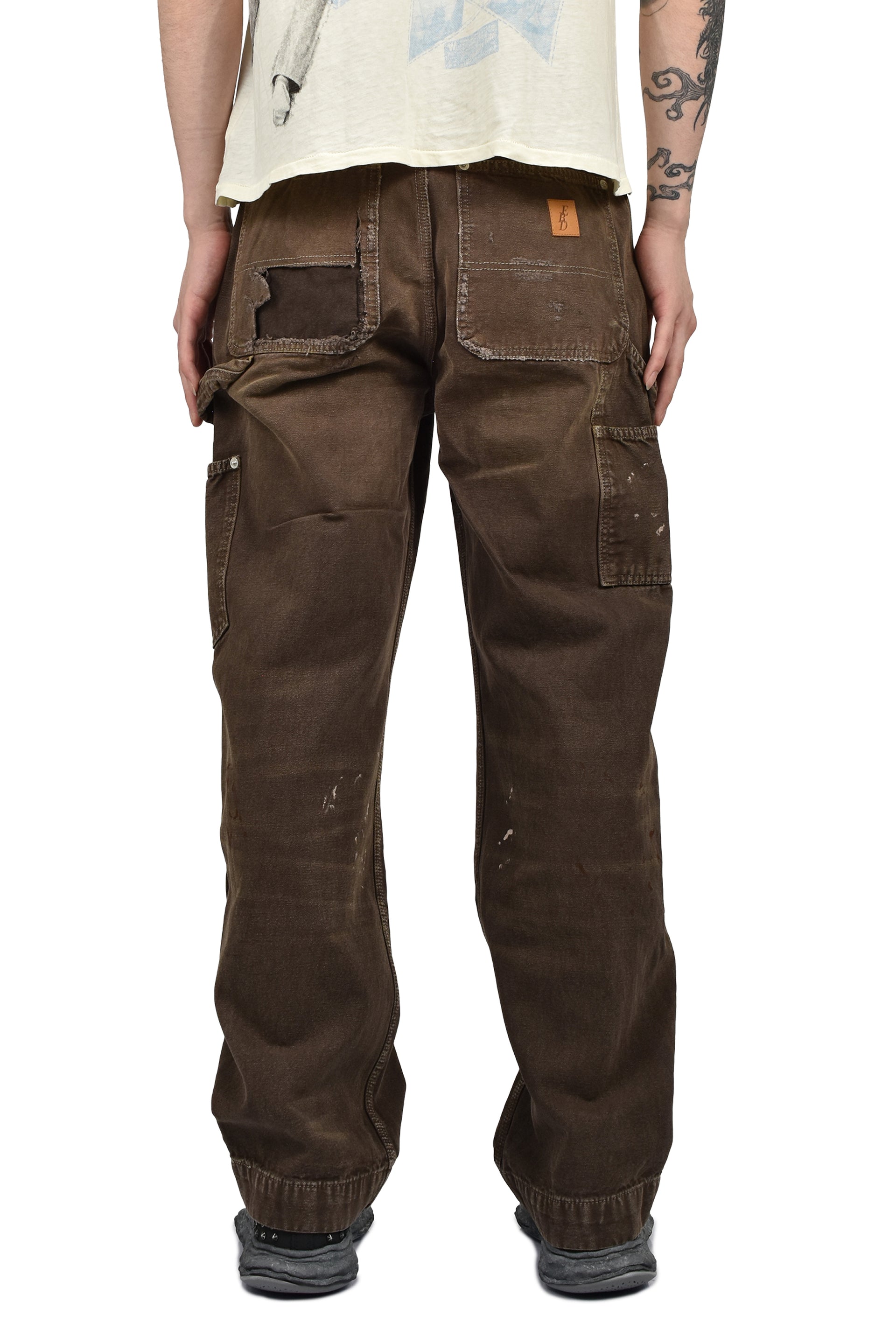 DOUBLE KNEE PAINT PANTS / BRW