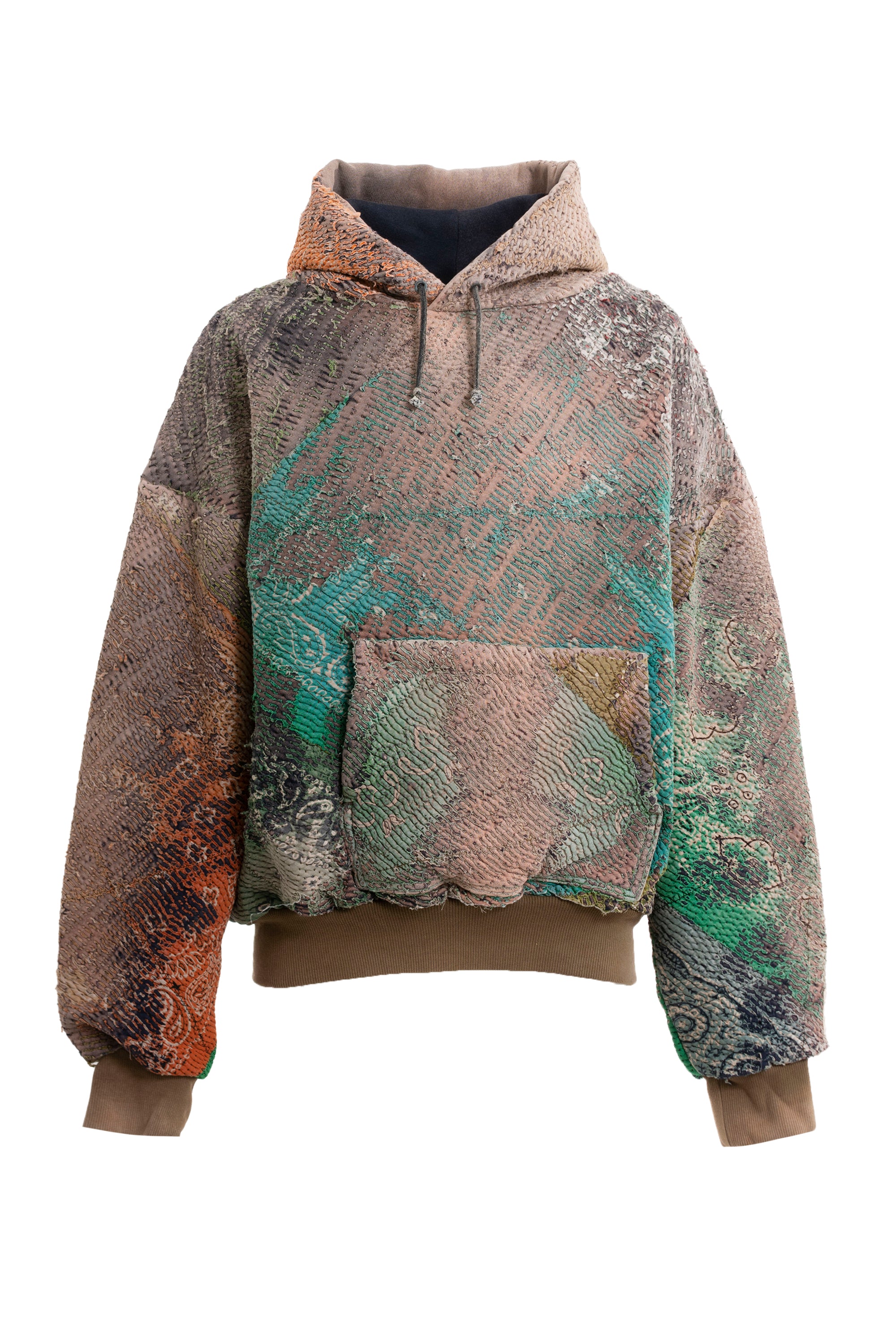 PROLETA RE ART プロレタリアート FW23 BORO HOODIE(EXCLUSIVE) / MULTI - NUBIAN