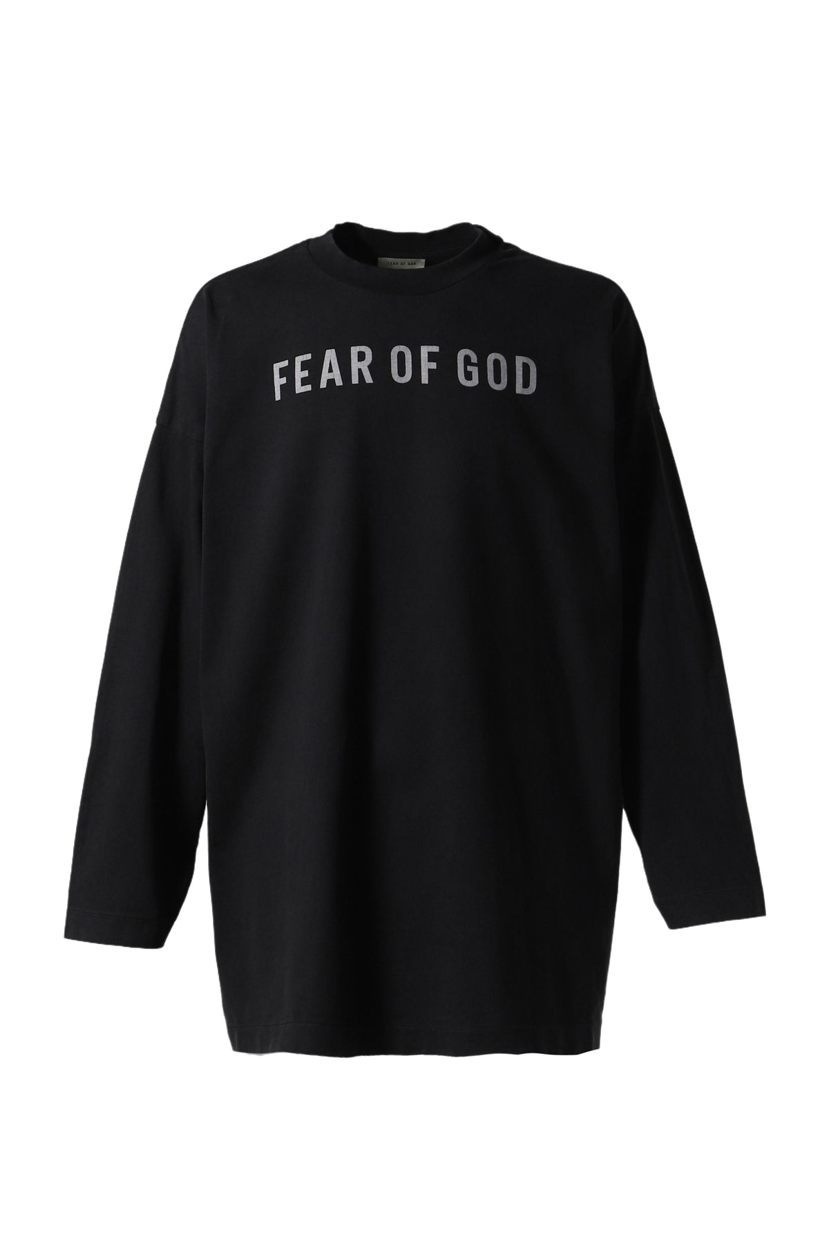 LONG SLEEVE TEE - FEAR OF GOD LOGO & THUNDERBIRD GREY / BLK