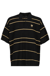 TBPR / BORDER KNIT POLO / BLK