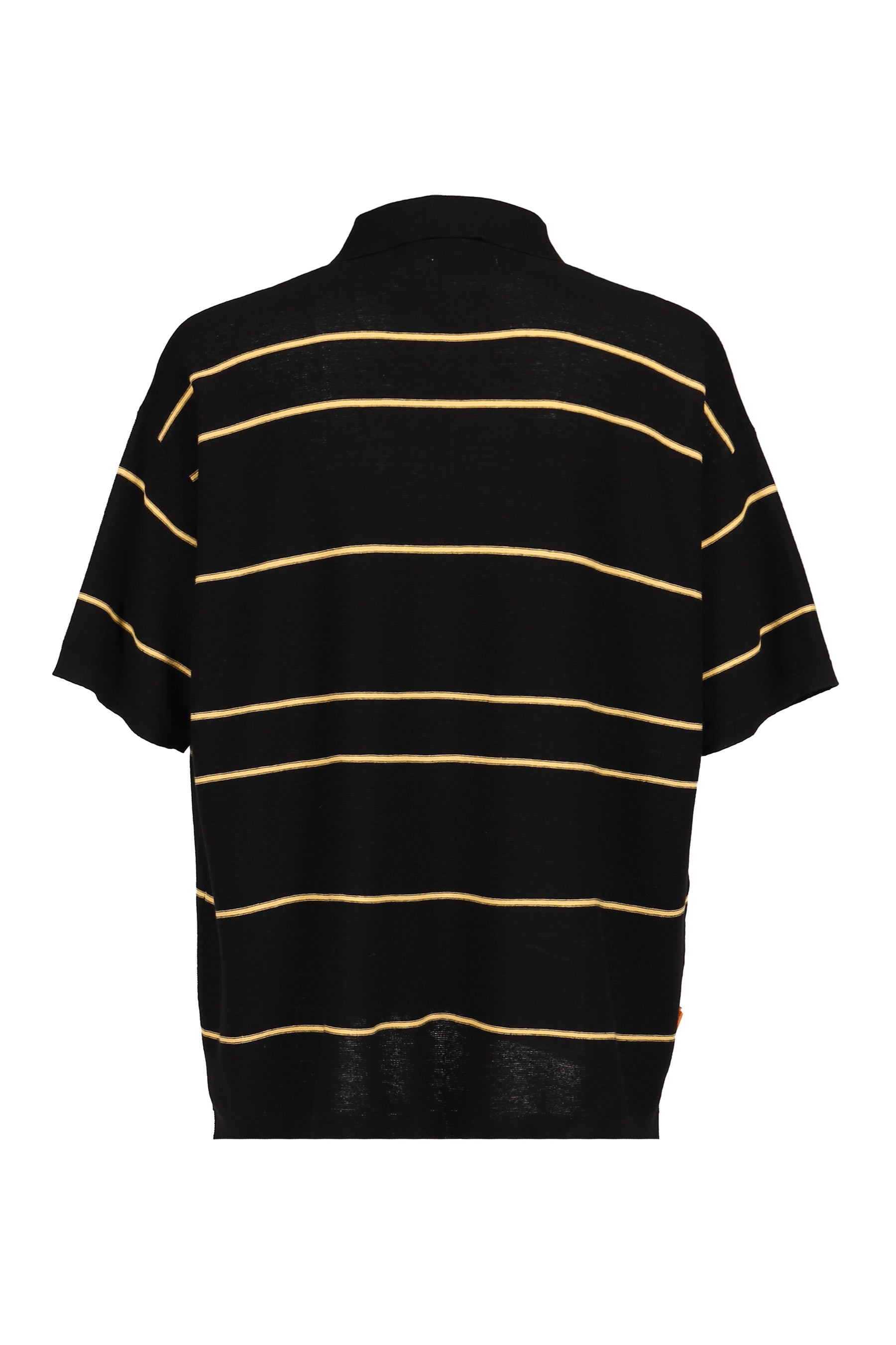 TBPR / BORDER KNIT POLO / BLK