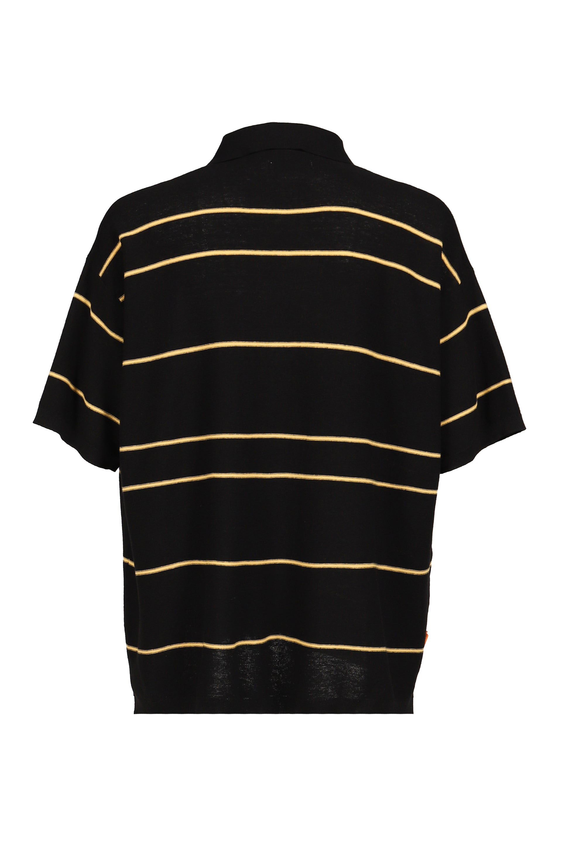 TBPR / BORDER KNIT POLO / BLK