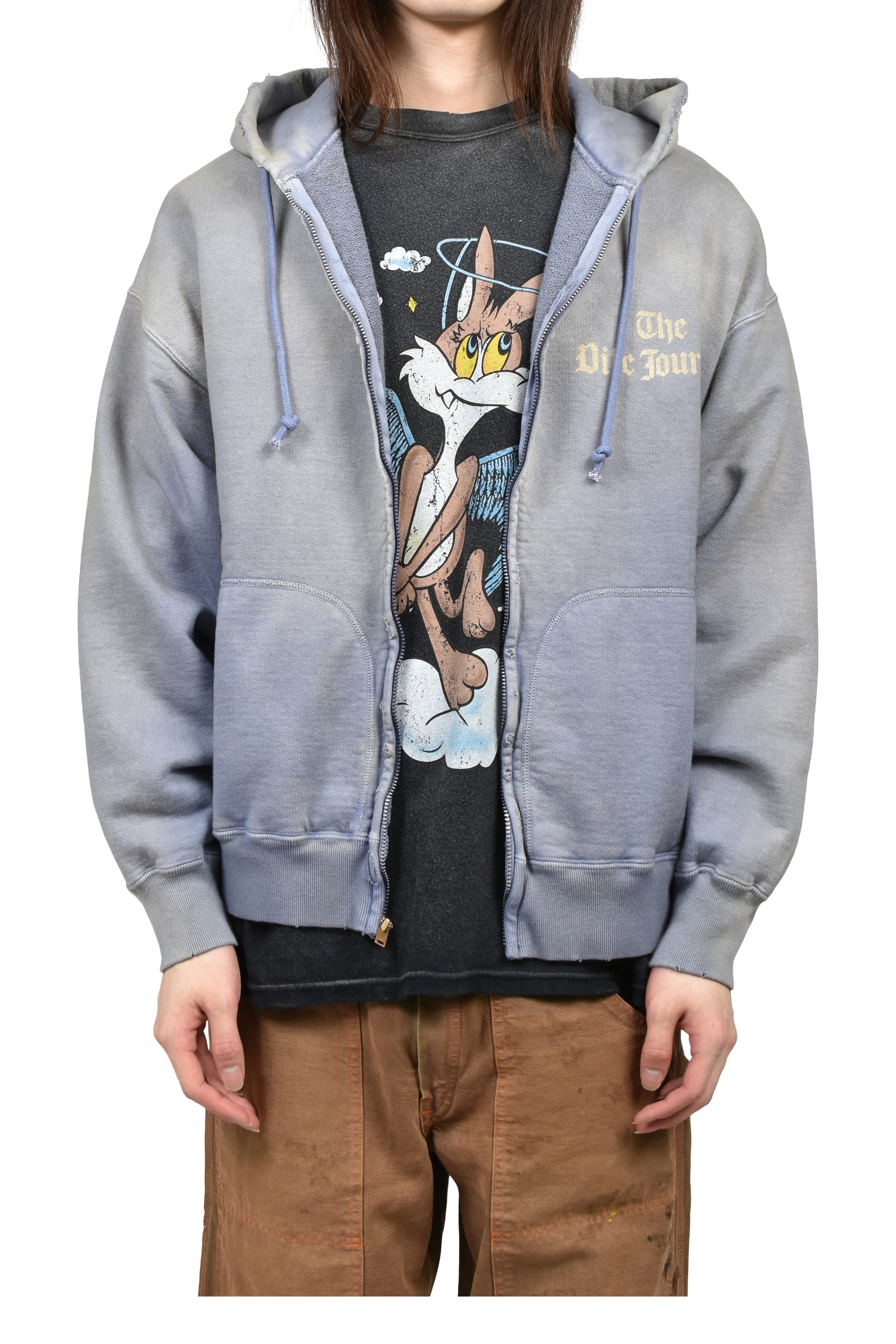 THE DITC JOURNAL ZIP HOODIE AGED / EGGPLANT