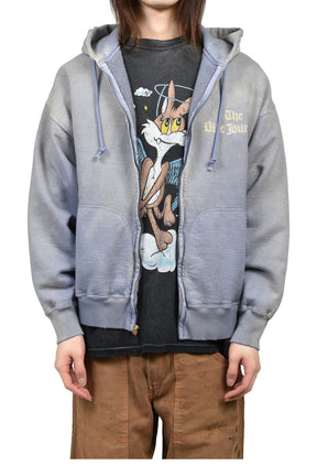 トップス BOWWOW THE DITC JOURNAL ZIP HOODIE XL BOW WOW バウワウ SS26 THE DITC JOURNAL ZIP HOODIE AGED / EGGPLANT