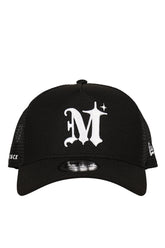 NEWERA 9FORTY AUTHENTIC LOGO TRUCKER CAP / BLK/WHT