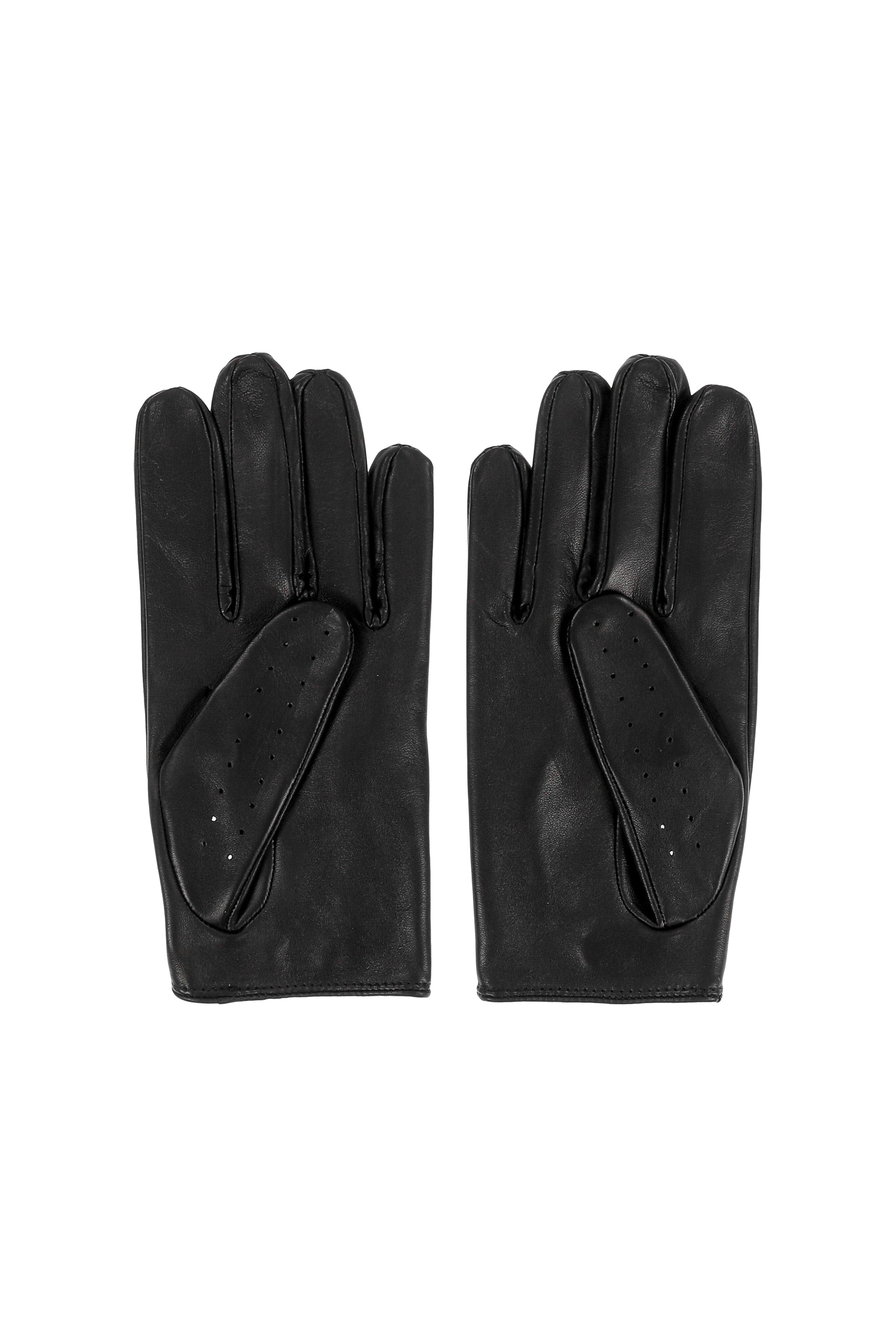 STUDDED DRIVING GLOVES / BLK W/ GLD STUDS