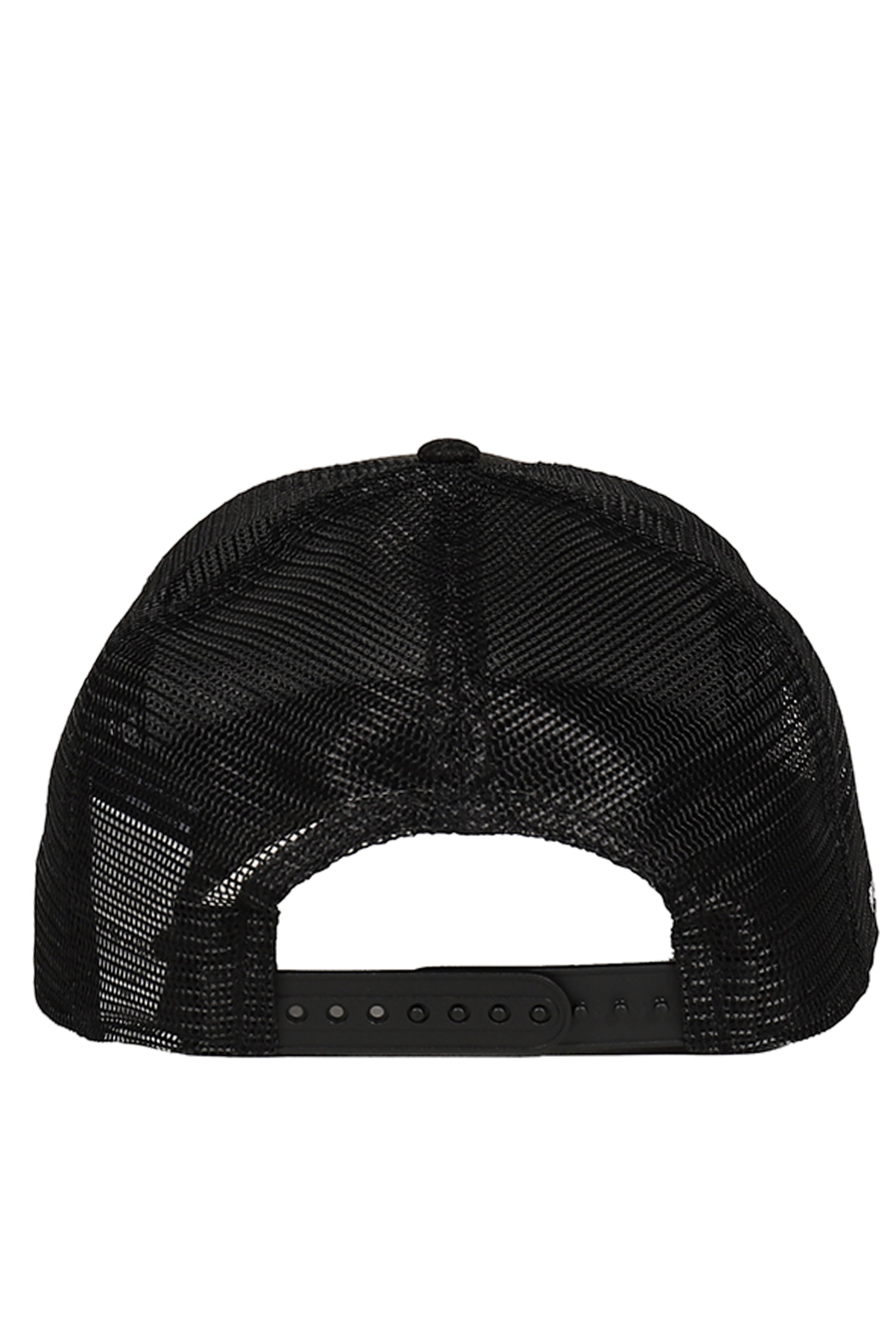 NEWERA 9FORTY AUTHENTIC LOGO TRUCKER CAP / BLK/WHT