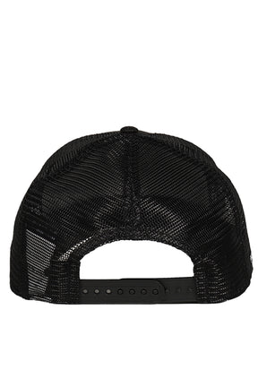 NEWERA 9FORTY AUTHENTIC LOGO TRUCKER CAP / BLK/WHT