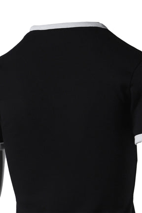 SIGNATURE CONTRAST T-SHIRT / BLK