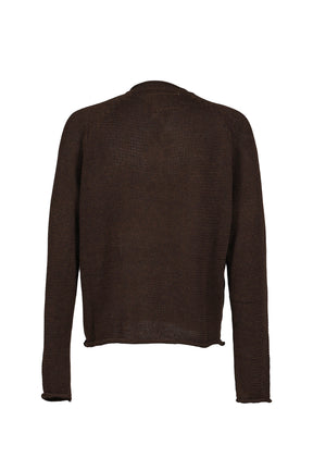 BUTTON COTTON USED SHIRT BROWN / BRW
