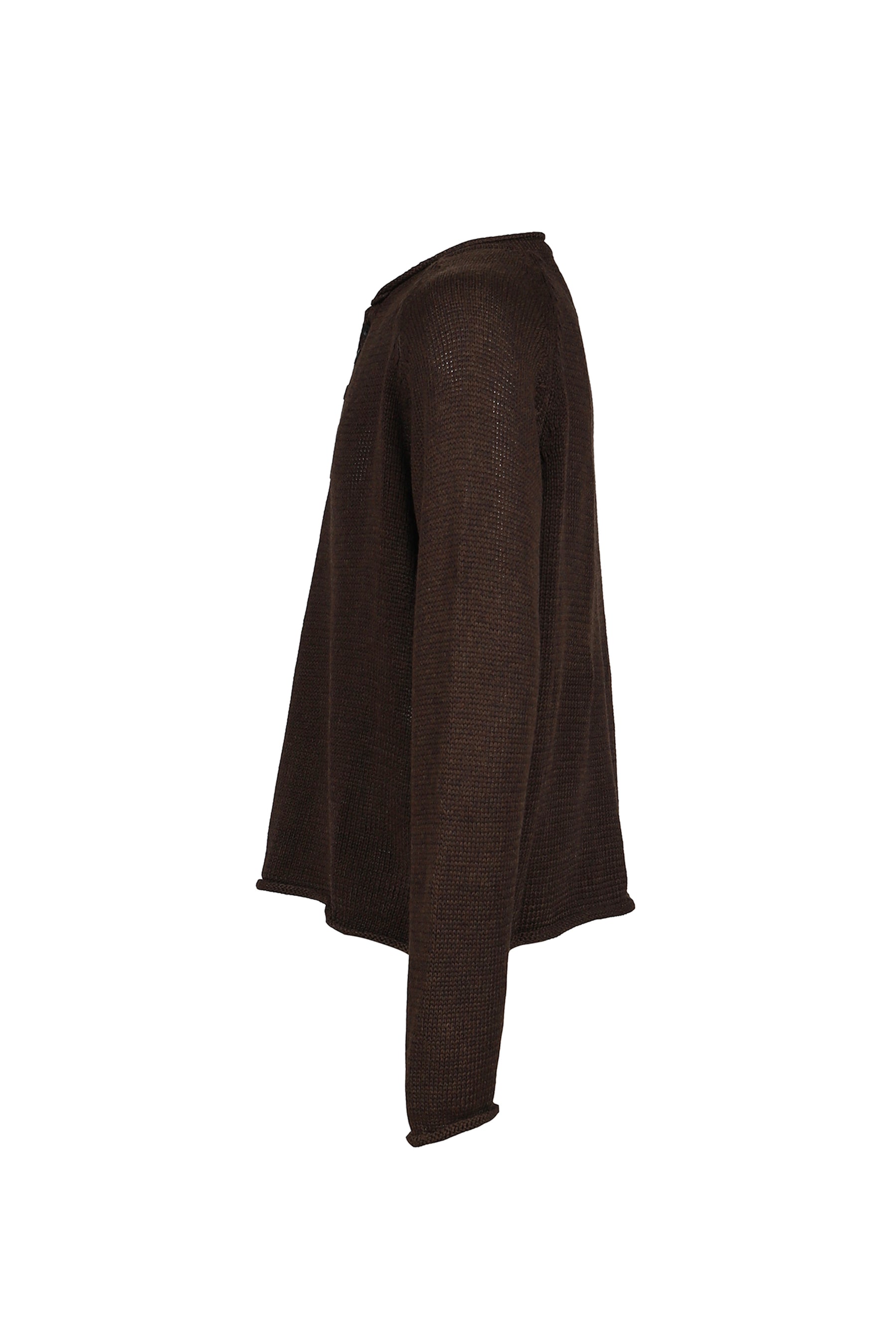 NO/FAITH STUDIOS SS26 BUTTON COTTON USED SHIRT BROWN / BRW - NUBIAN