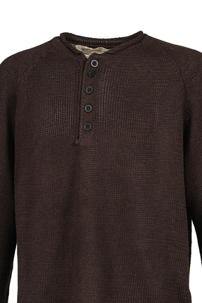 BUTTON COTTON USED SHIRT BROWN / BRW
