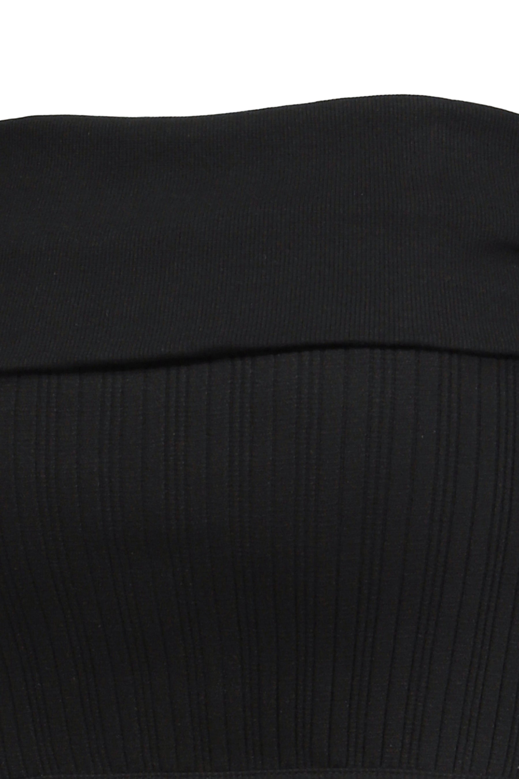 FOLDED MINI SKIRT / BLK