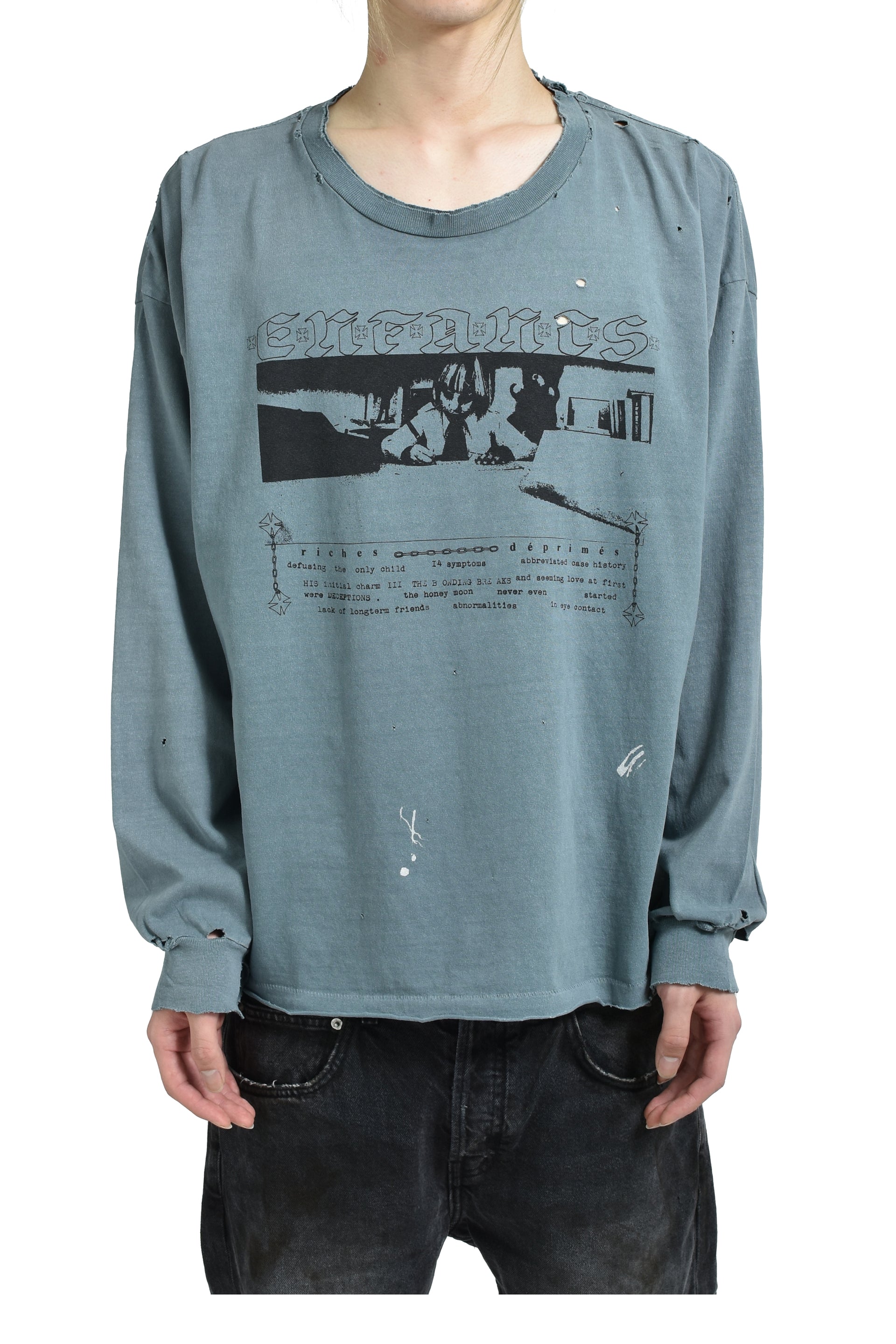 BOY IN CHAINS LS T-SHIRT / FADED BLU