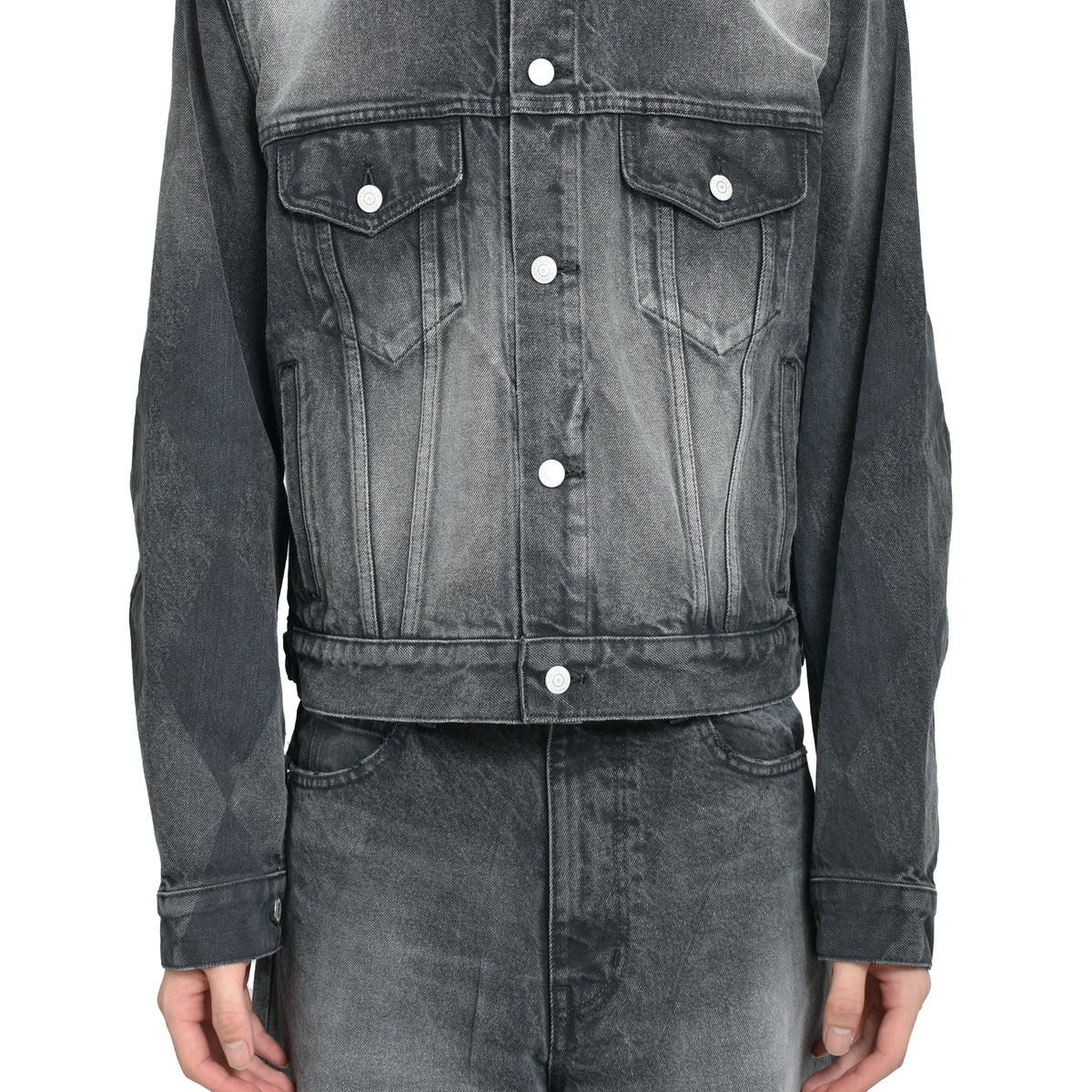 MASU エムエーエスユー FW25 MB DENIM JACKET DIAMOND / BLK - NUBIAN