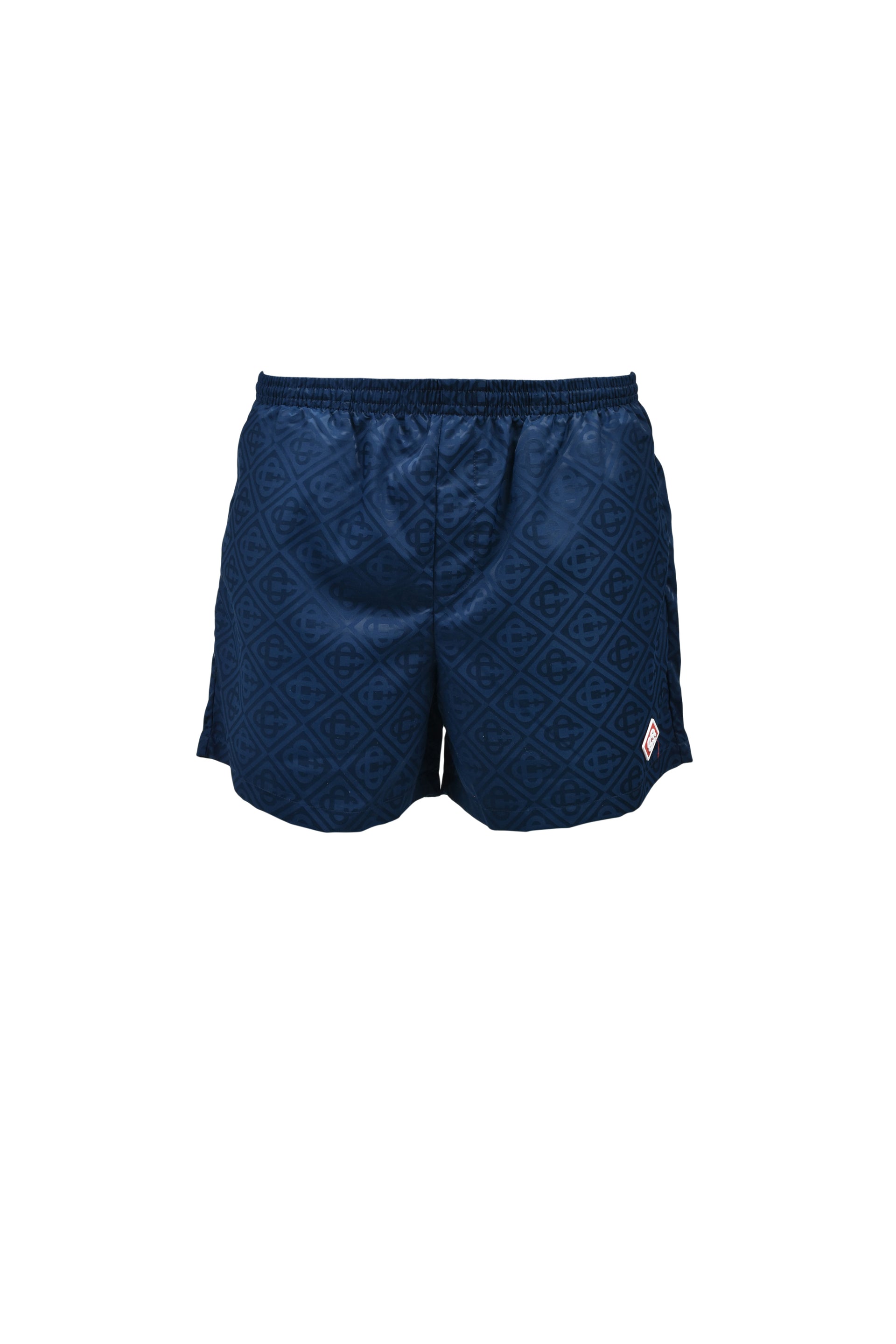 MONOGRAM JACQUARD SWIM SHORTS / NVY