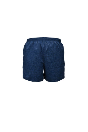 MONOGRAM JACQUARD SWIM SHORTS / NVY