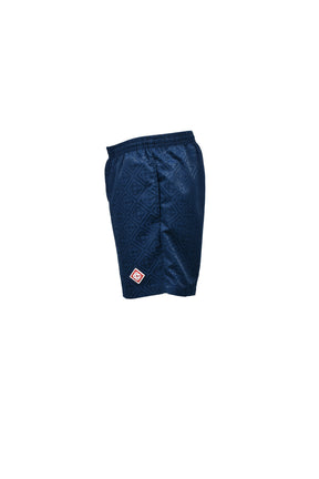 MONOGRAM JACQUARD SWIM SHORTS / NVY