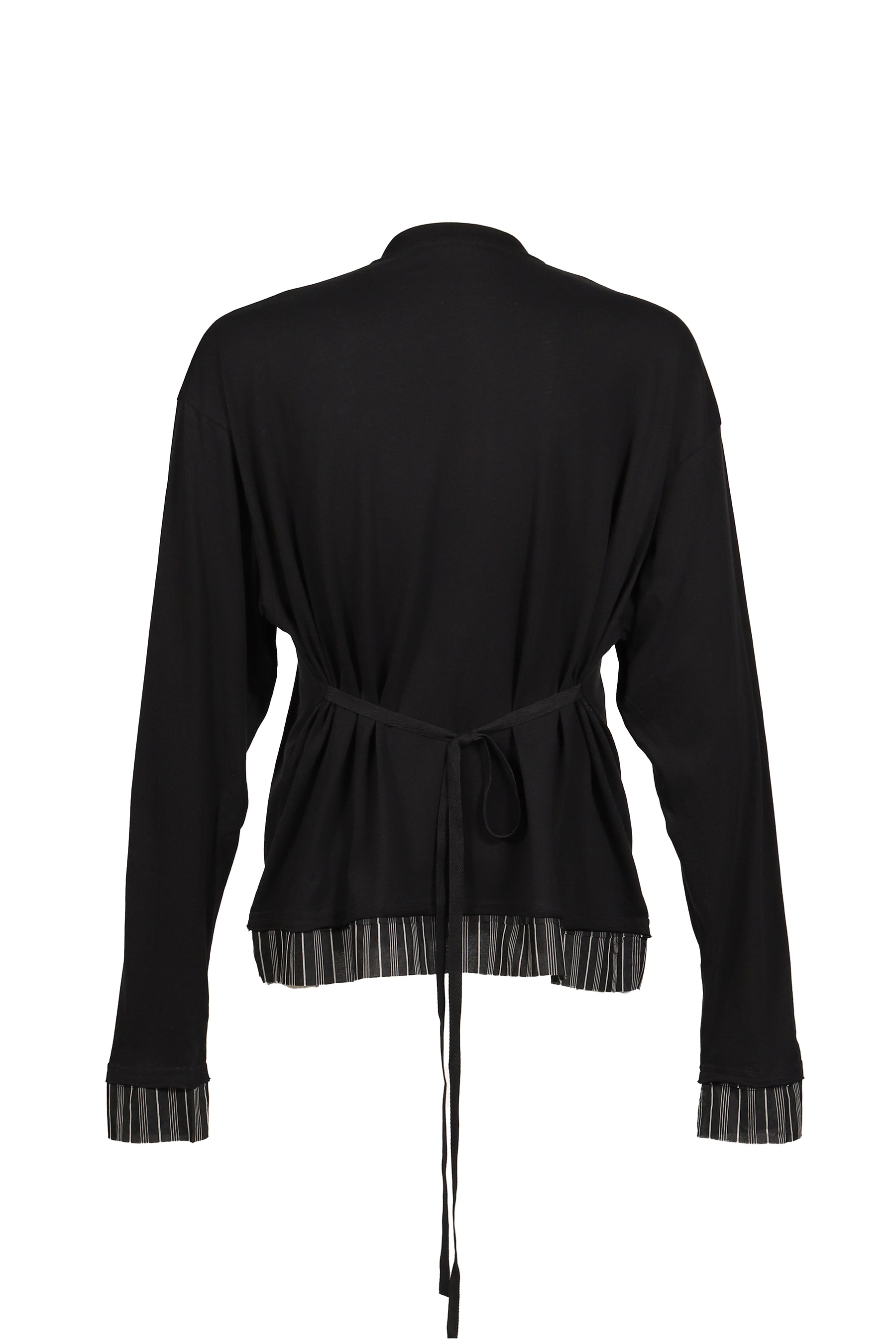 LAS RELAX FIT BOXY SERAFINO W/ CONTRAST EDGE MONOGRAM EMBROIDERY / BLK