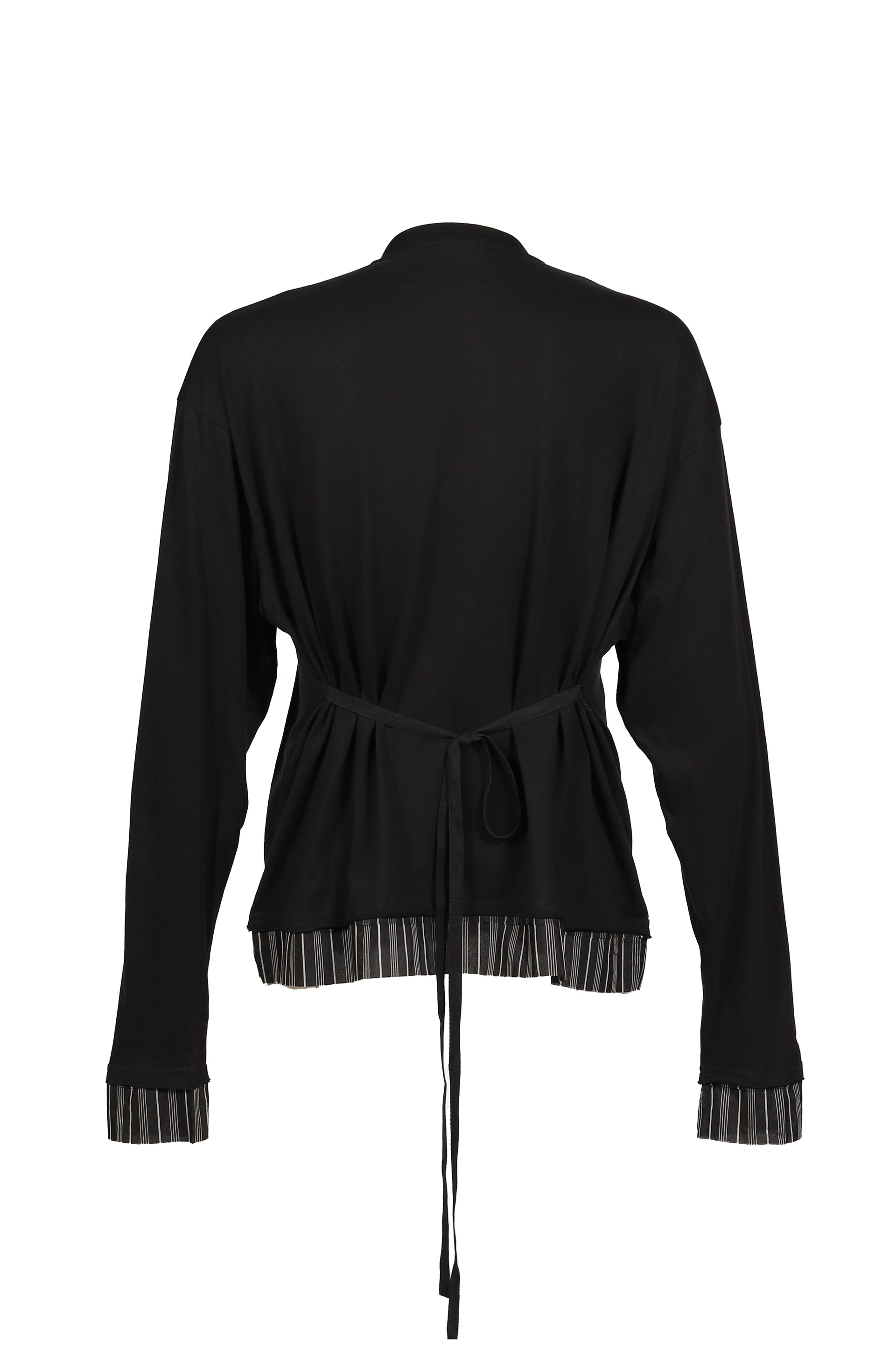 LAS RELAX FIT BOXY SERAFINO W/ CONTRAST EDGE MONOGRAM EMBROIDERY / BLK