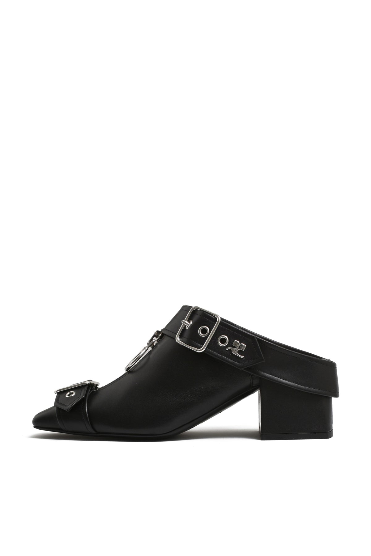 GOGO LEATHER MULES / BLK