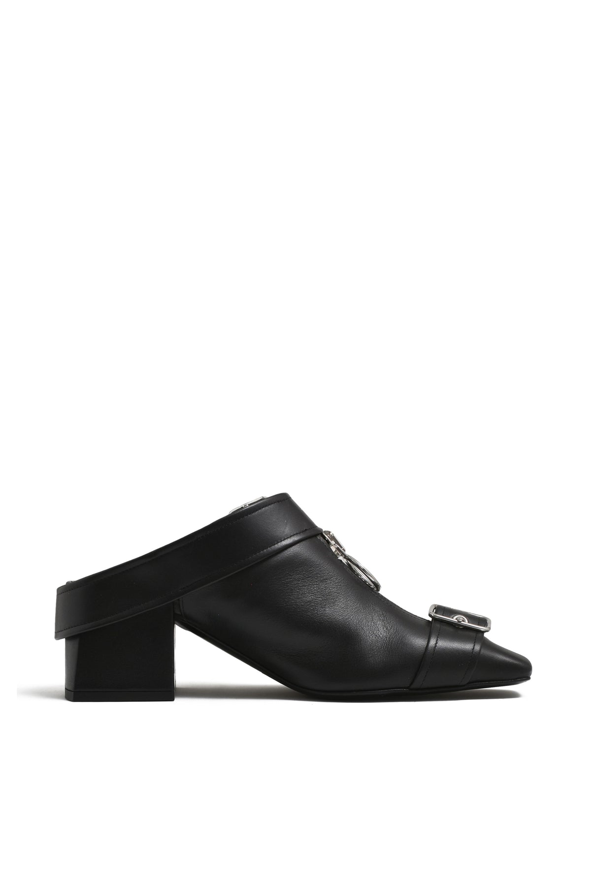 GOGO LEATHER MULES / BLK