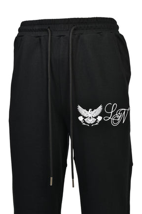 EMBLEM LOGO SWEAT PANTS / BLK