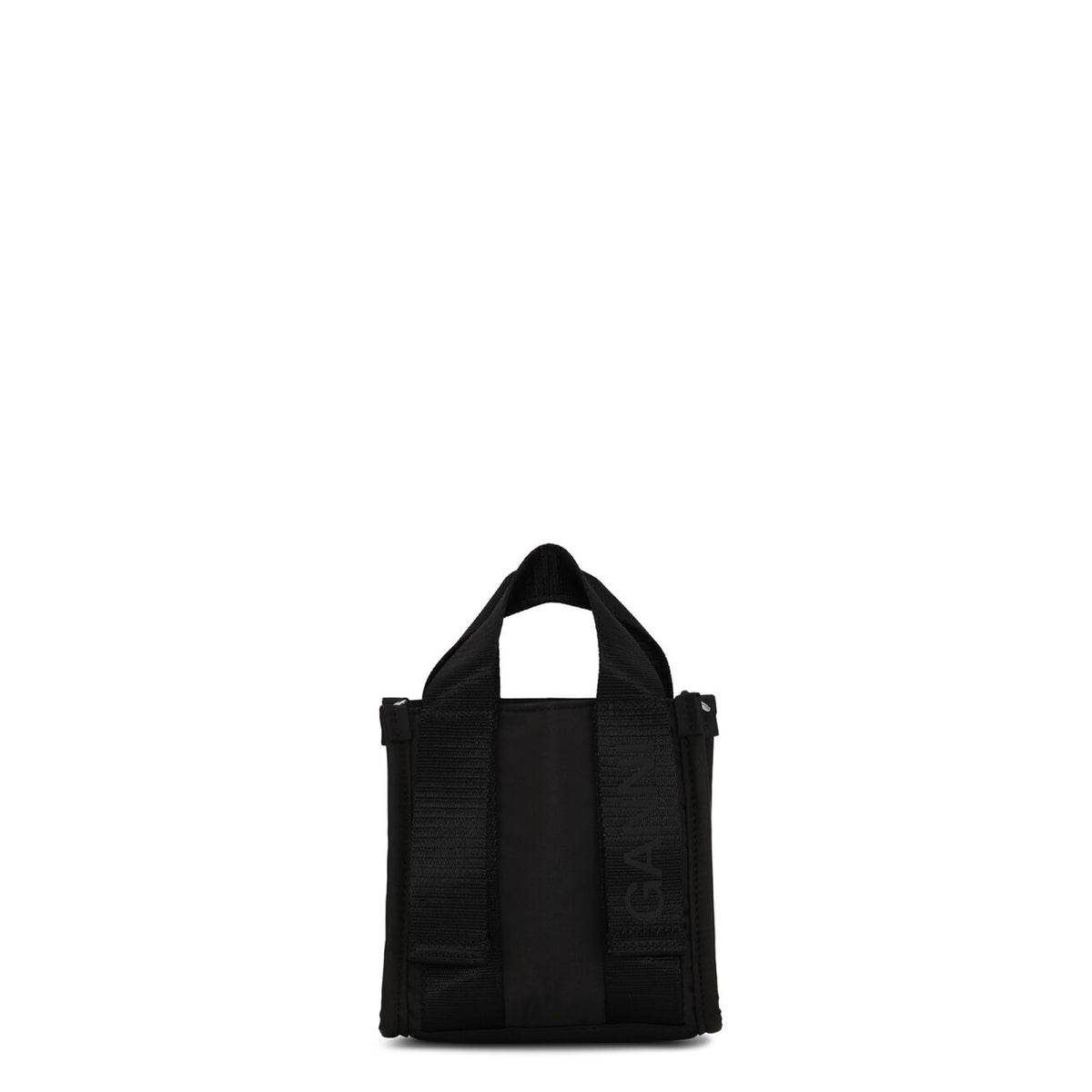 GANNI ガニー FW23 RECYCLED TECH MINI TOTE / BLK -NUBIAN