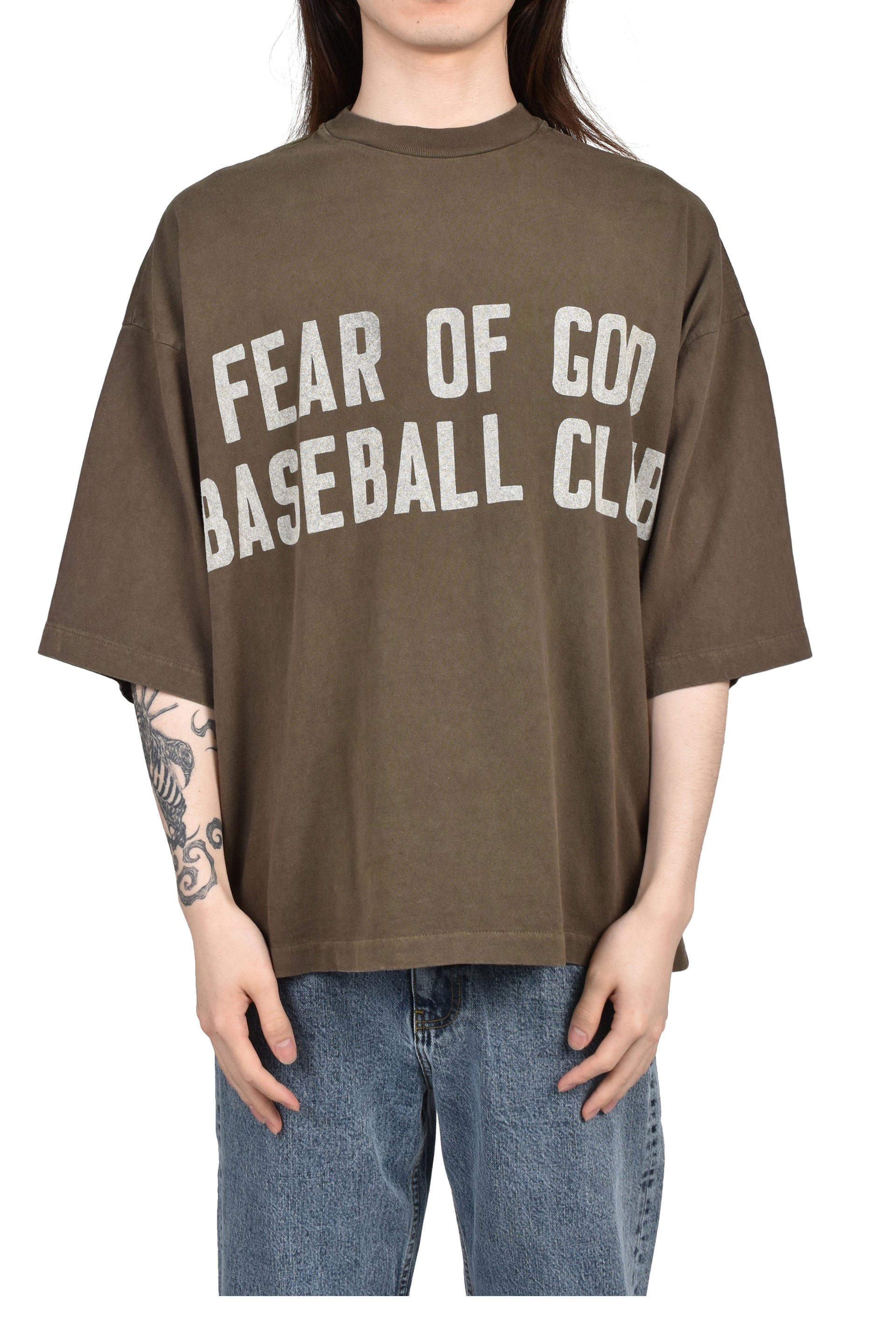 "BASEBALL CLUB" SS TEE / FADED BRW