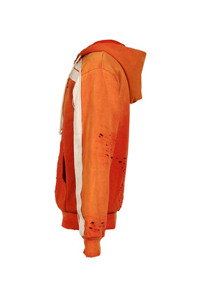 APOCRYPHA PIOUS ZIP HOODIE / ORANGE