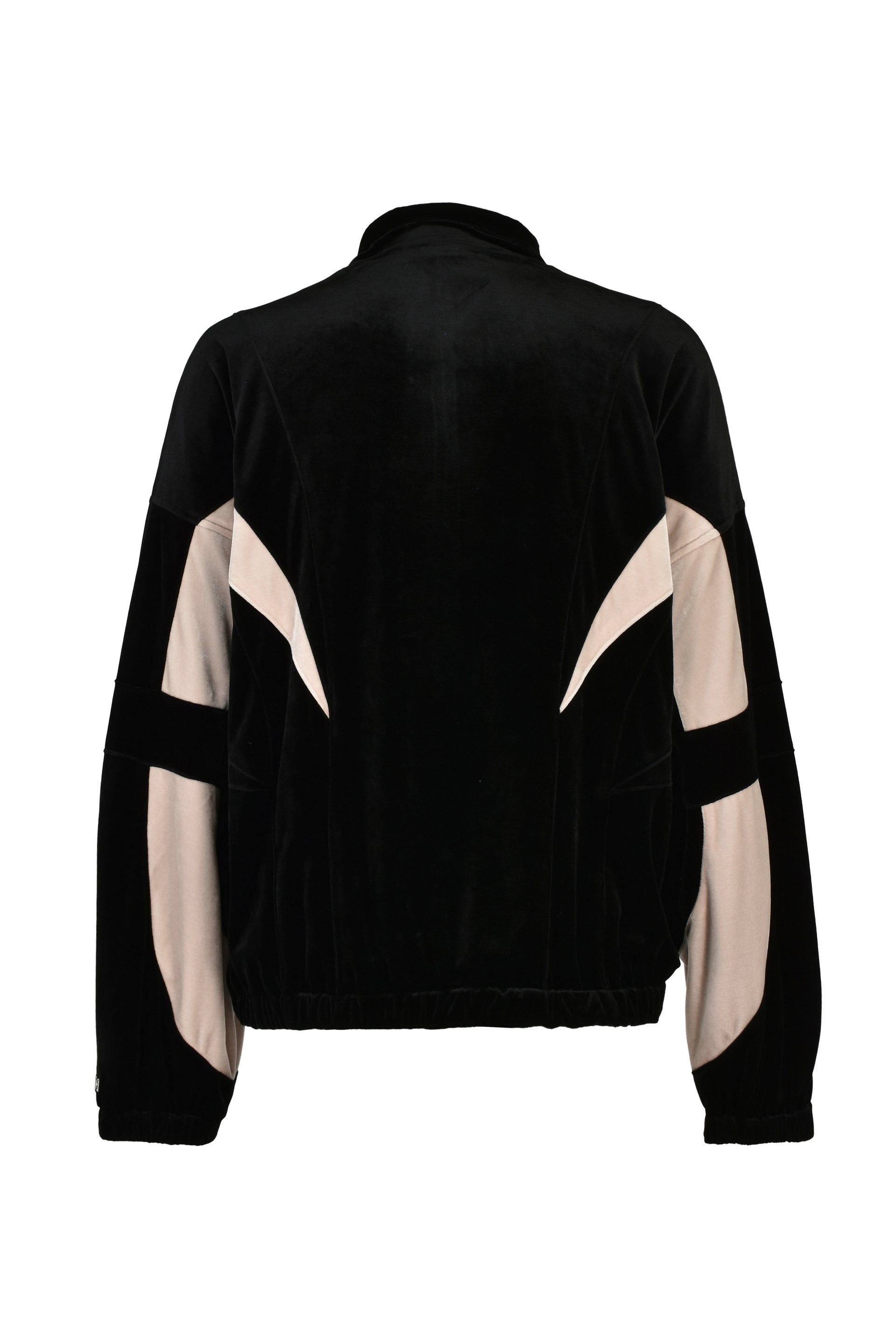 VELOUR WARM UP JACKET / BLK