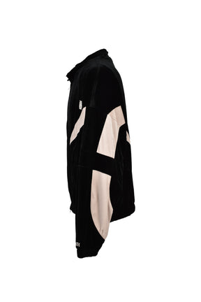 VELOUR WARM UP JACKET / BLK
