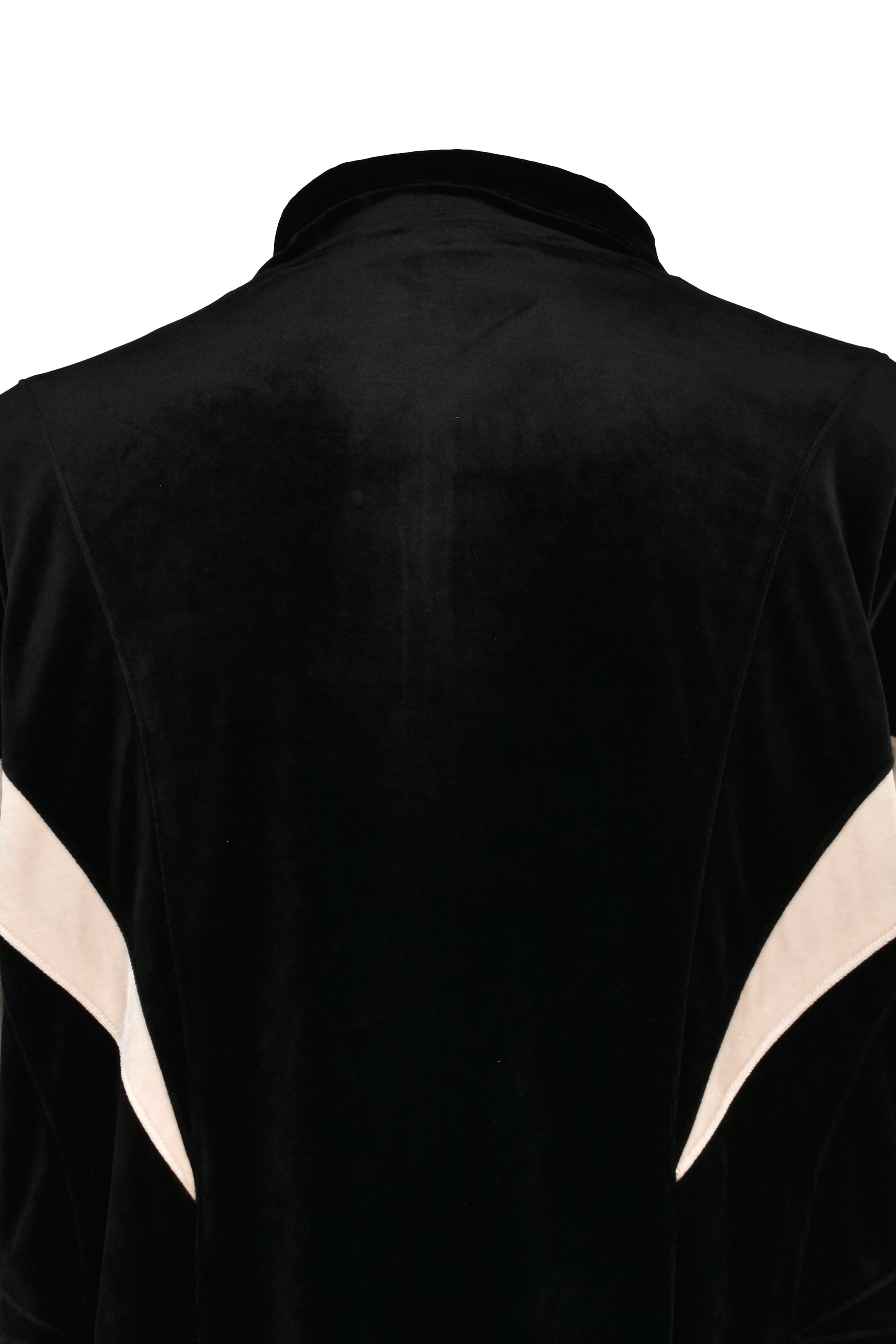 VELOUR WARM UP JACKET / BLK
