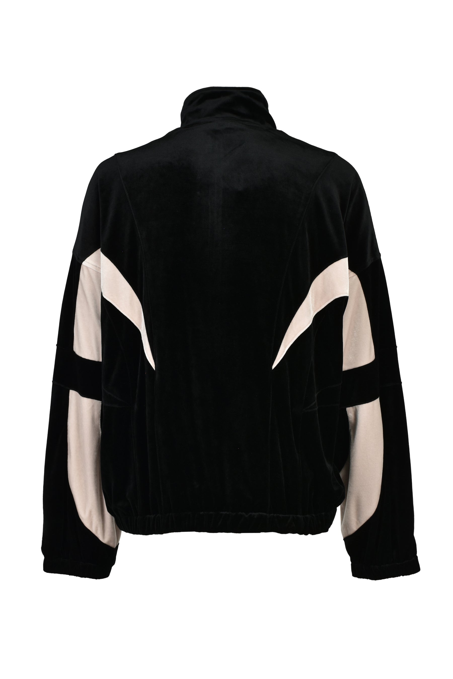 VELOUR WARM UP JACKET / BLK