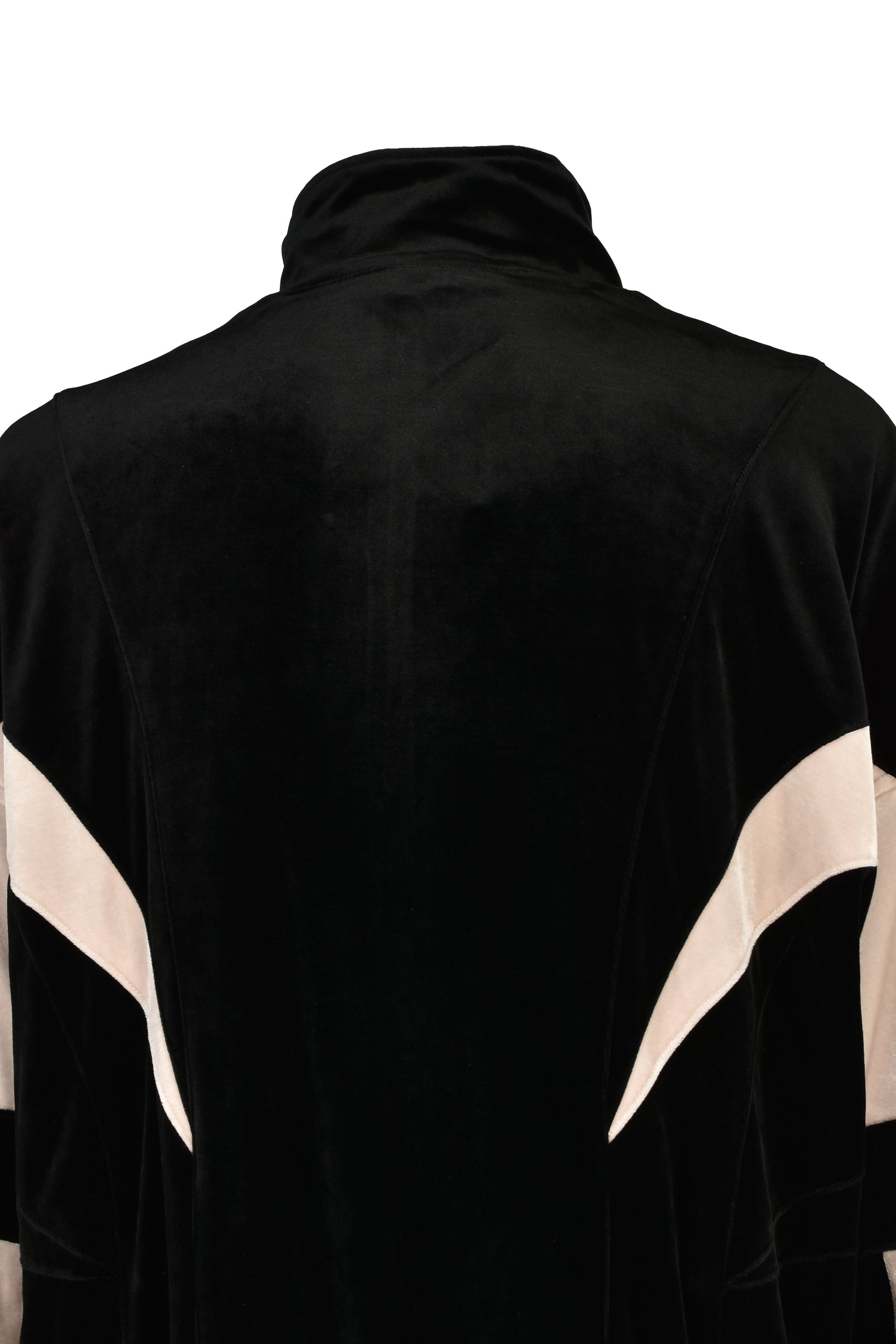 VELOUR WARM UP JACKET / BLK