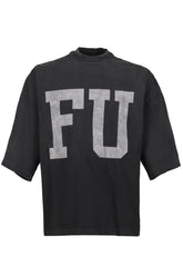 RELAXED "EDUCATE" TEE / BLK