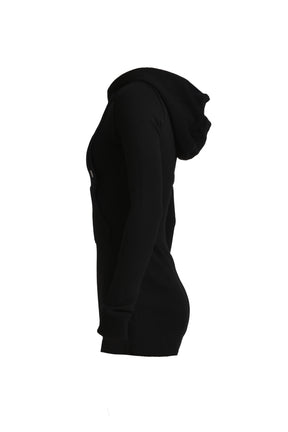 HOODIE HALF JUMPSUIT / BLK