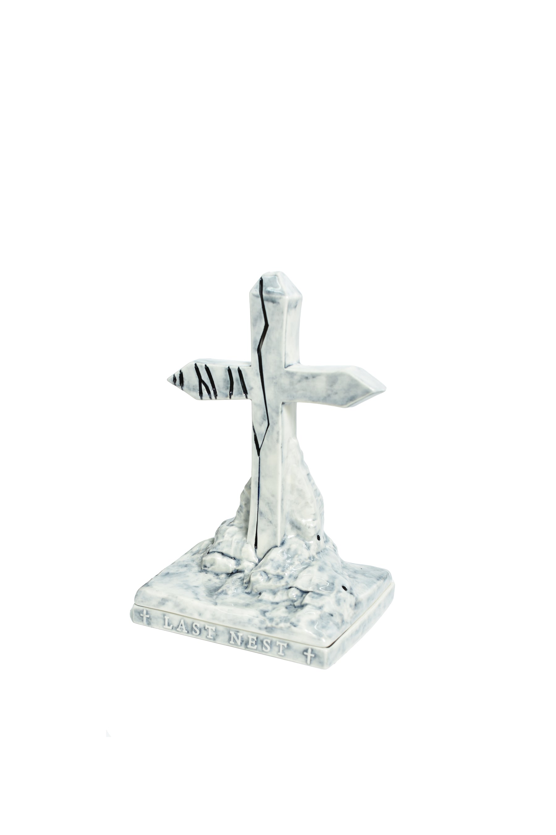LAST NEST FW25 CROSS INCENSE CHAMBER / WHT - NUBIAN