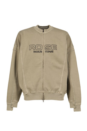 ZIP UP CREW / GRN SAGE WASHED GRN,SAGE WASHED GRY